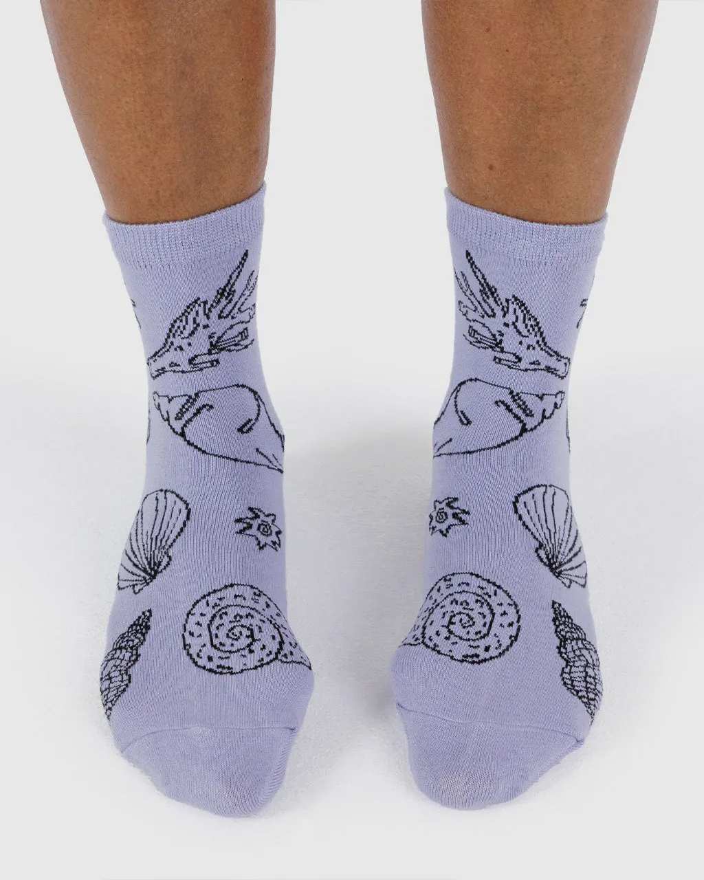 Crew Socks - Light Blue Shells sold by ban.do product image thumbnail 3