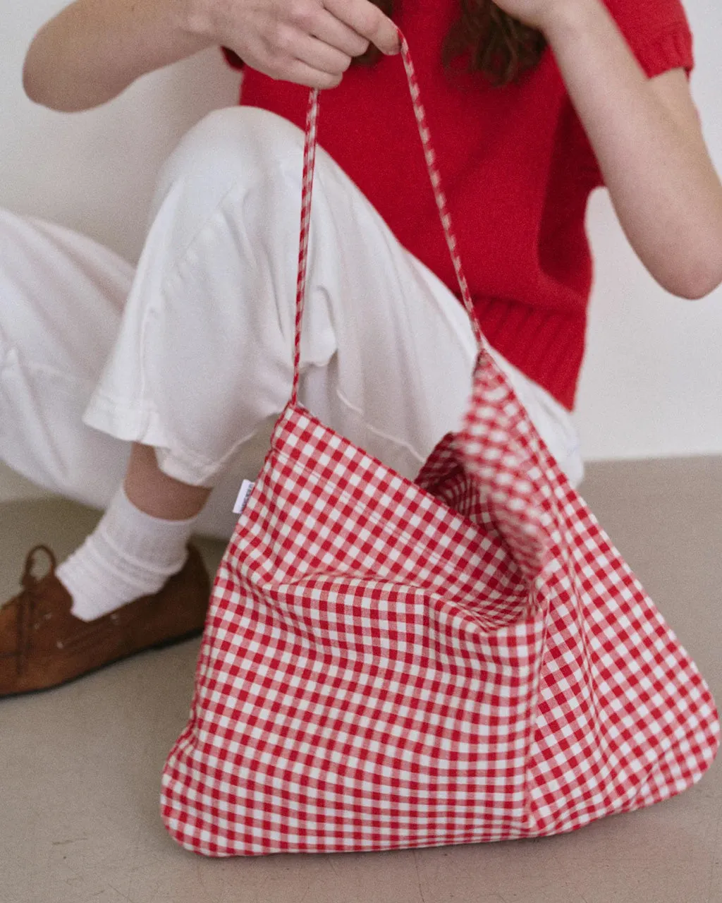 Happy Carry Bag - Red Gingham sold by ban.do product image thumbnail 2