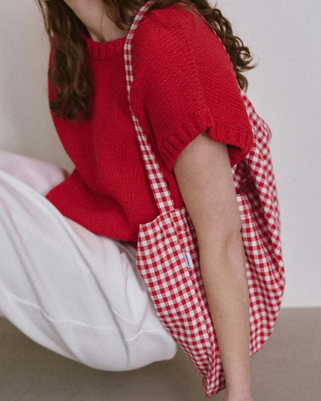 Happy Carry Bag - Red Gingham sold by ban.do product image thumbnail 3