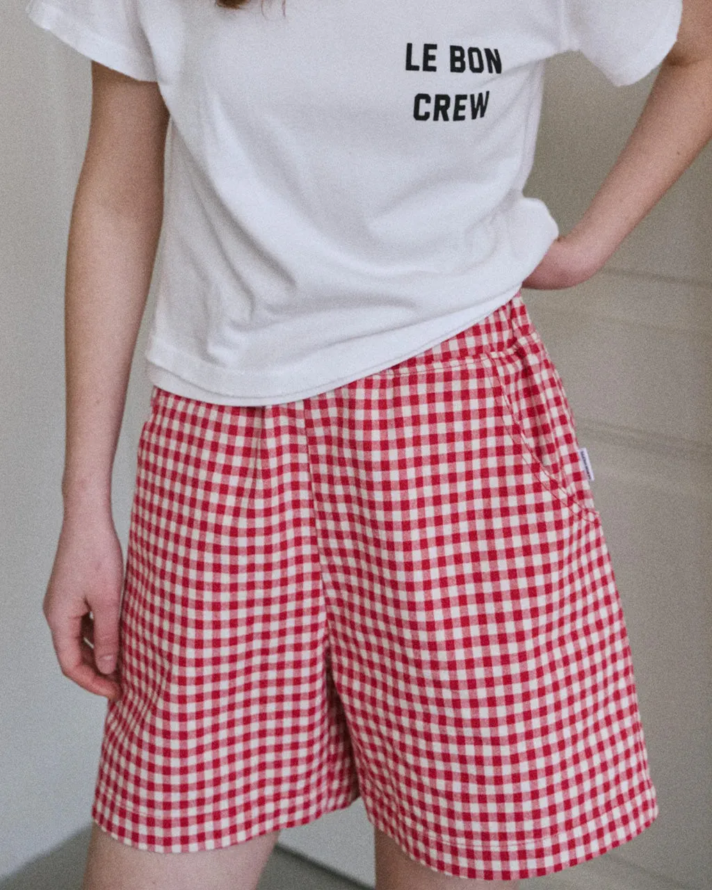 City Shorts - Red Gingham sold by ban.do product image thumbnail 2