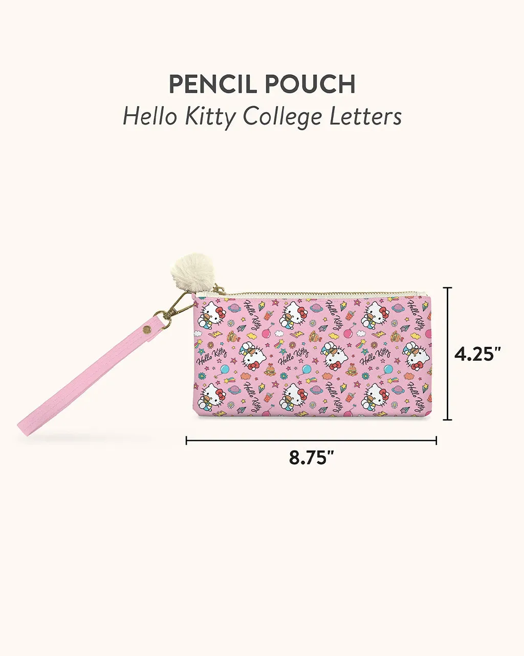 Hello Kitty Pencil Pouch - College Letters sold by ban.do product image thumbnail 5