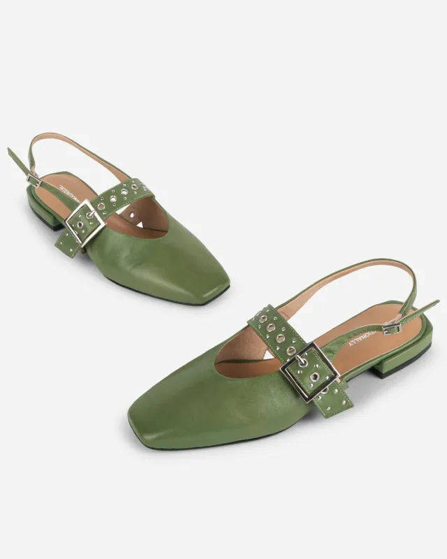 Pearl Slingback Ballet Flat - Cactus sold by ban.do