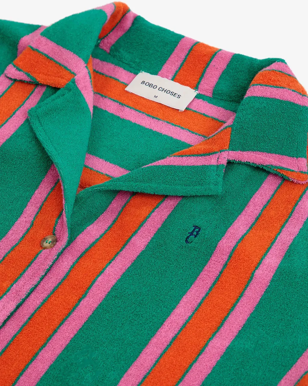 Short Sleeve Striped Terry Cloth Shirt sold by ban.do product image thumbnail 2