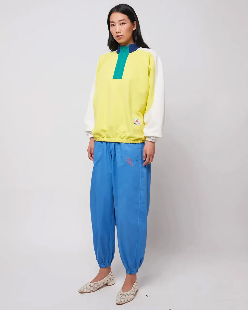 Color Block Zipper Sweatshirt sold by ban.do product image thumbnail 3