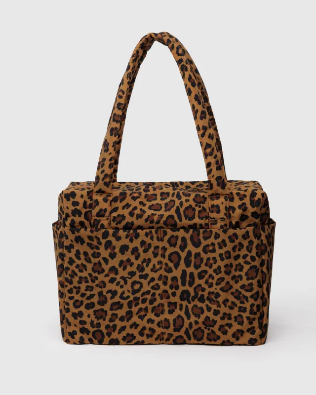 Small Cloud Carry-On Bag - Leopard sold by ban.do