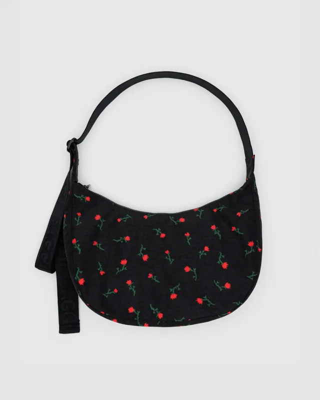 Medium Nylon Crescent Bag w/ Key Leash - Painted Wildflower sold by ban.do
