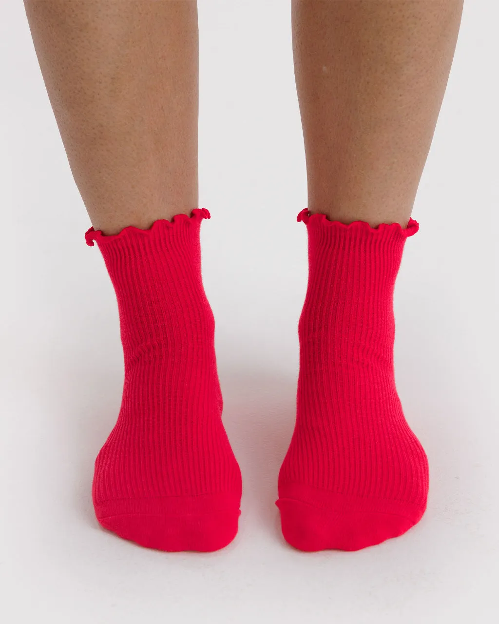 Lettuce Edge Sock Set Of 2 - Light Blue & Red sold by ban.do product image thumbnail 2
