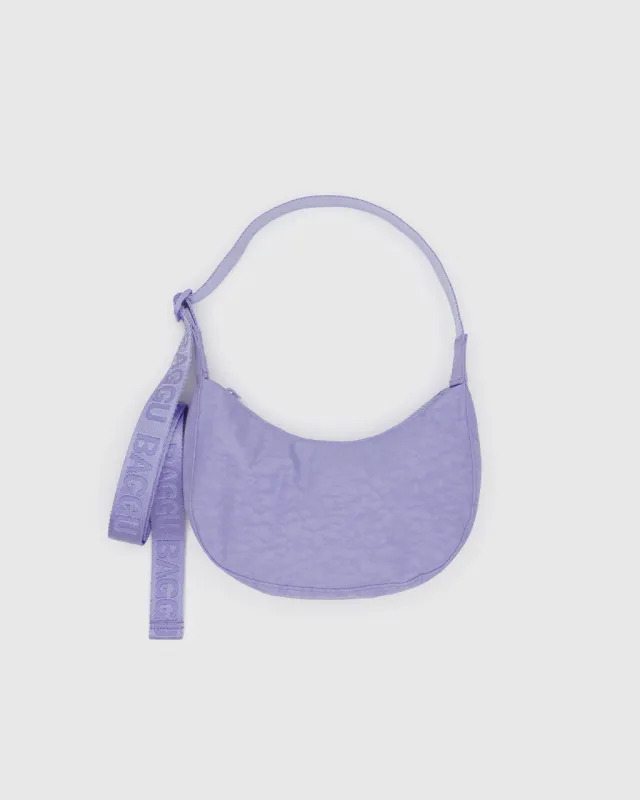 Small Nylon Crescent Bag w/ Key Leash - Wisteria sold by ban.do