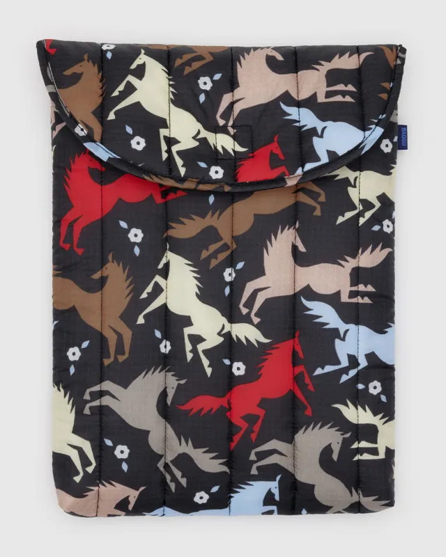 Puffy Laptop Sleeve 16" - Horse Cut-Outs sold by ban.do