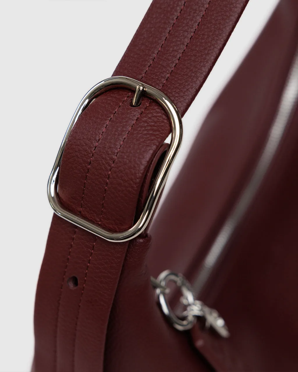 Recycled Leather Shoulder Bag - Mahogany sold by ban.do product image thumbnail 5