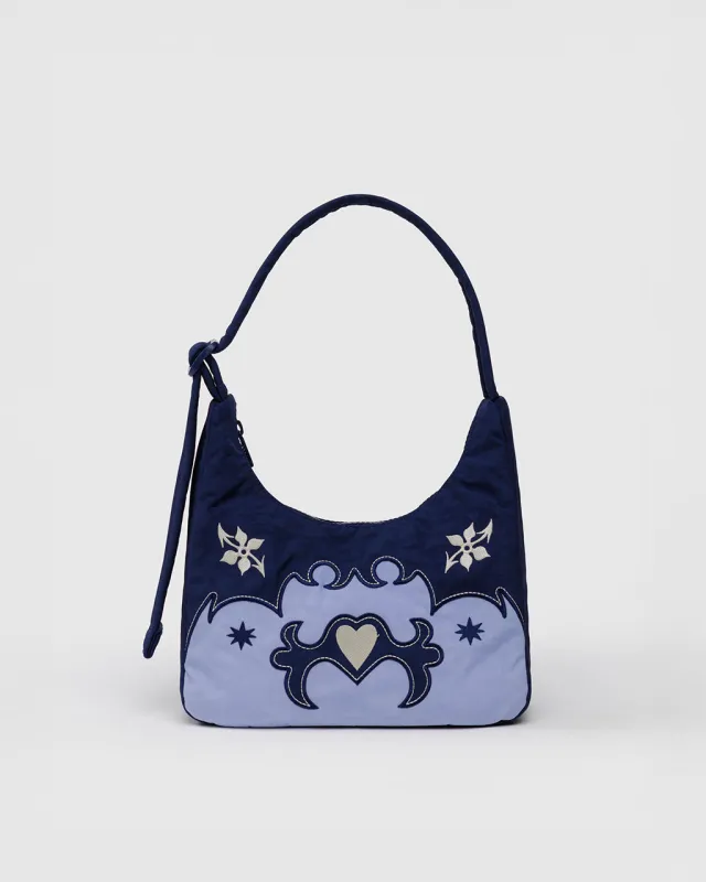 Mini Nylon Shoulder Bag - Western Appliqué sold by ban.do