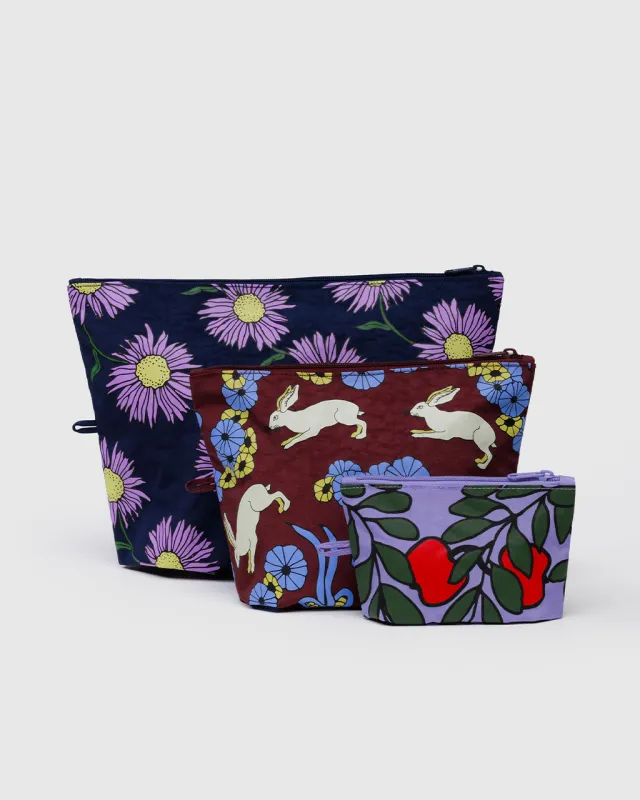 Go Pouch Set - Night Orchard sold by ban.do