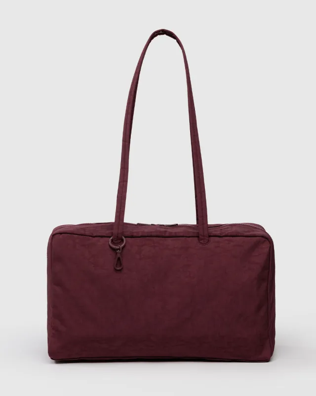 Medium Nylon Bowler Bag - Mahogany made by BAGGU