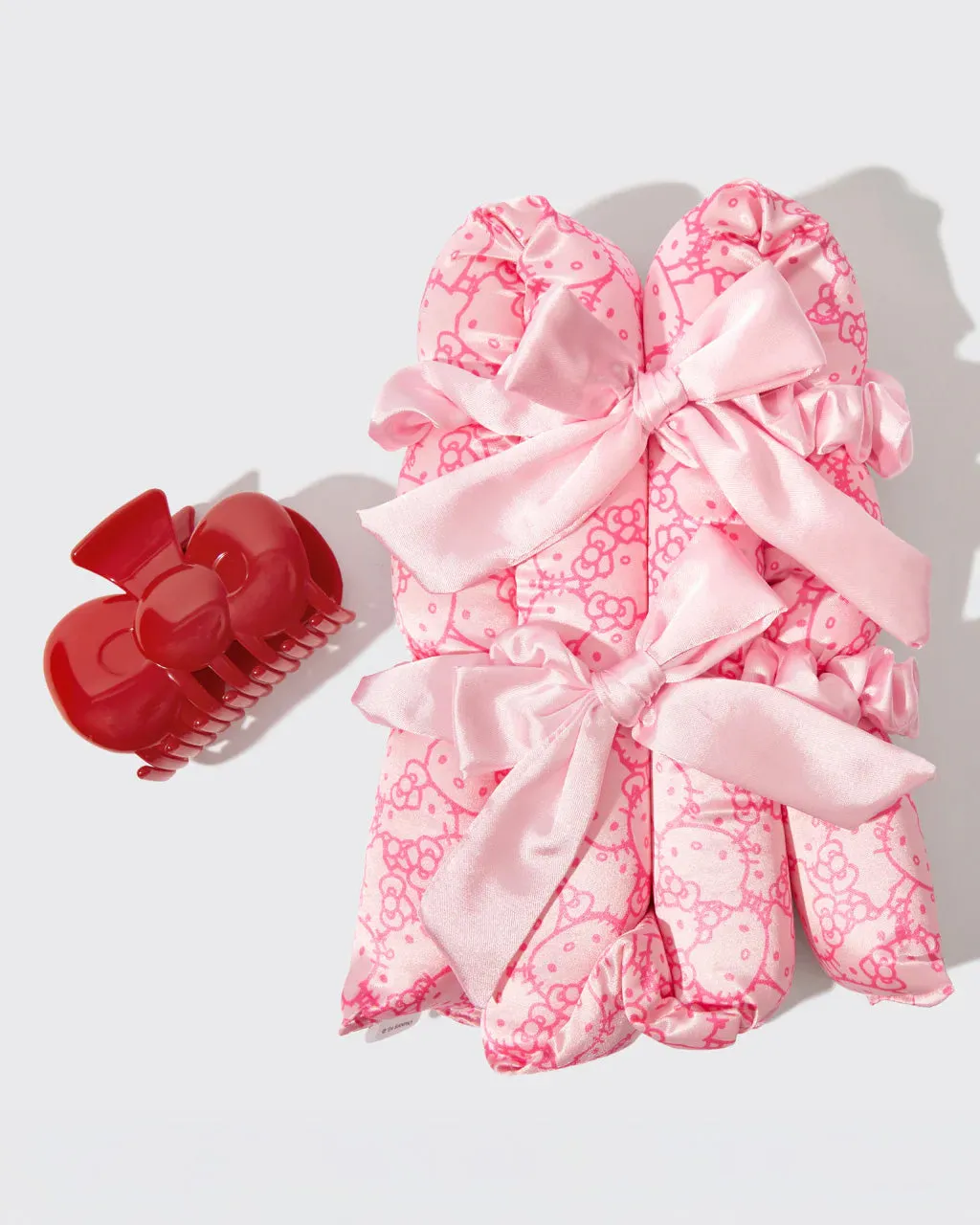 Hello Kitty x Kitsch XL Satin Heatless Styling + Bow Claw Clip sold by ban.do product image thumbnail 2