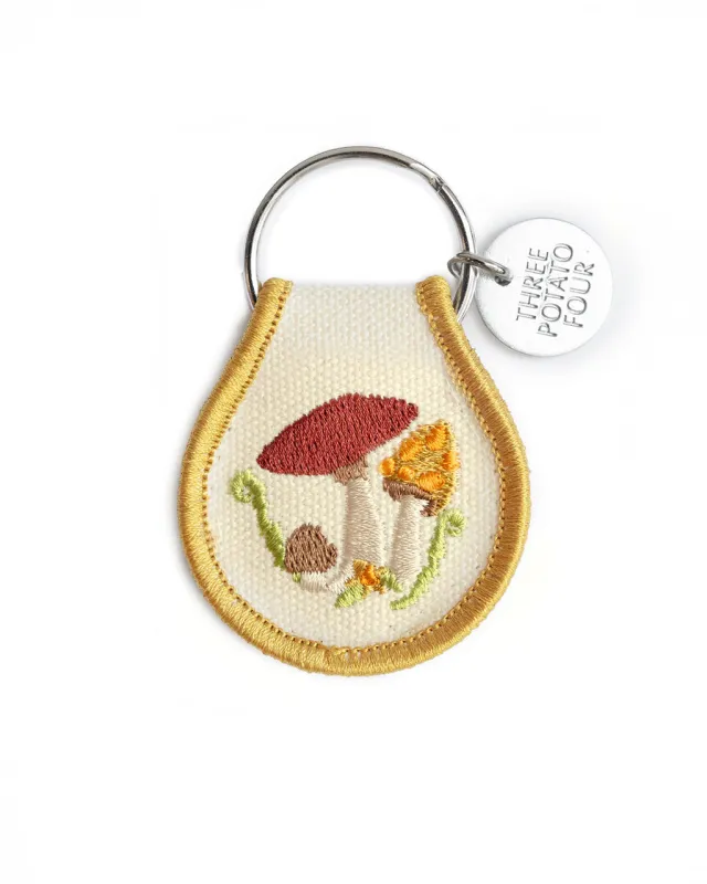 Patch Keychain - Mushroom Field sold by ban.do