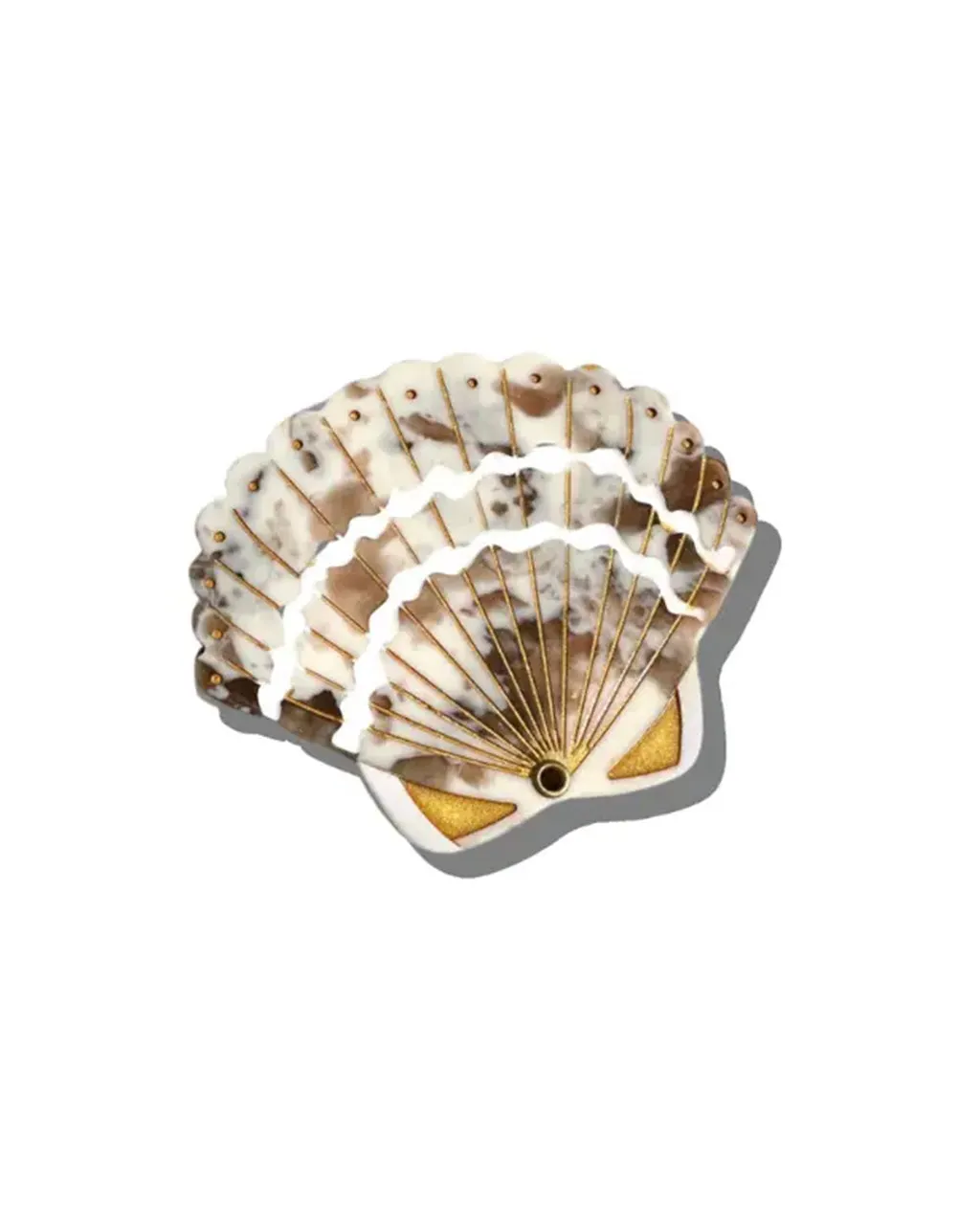 Hand-Painted Seashell Compact Mirror sold by ban.do