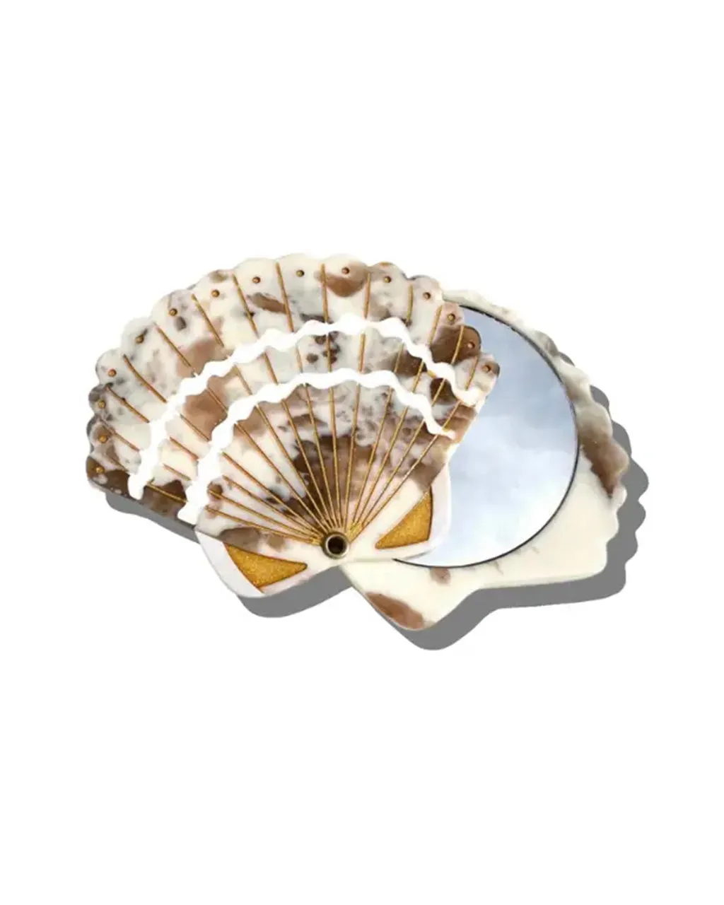 Hand-Painted Seashell Compact Mirror sold by ban.do product image thumbnail 2