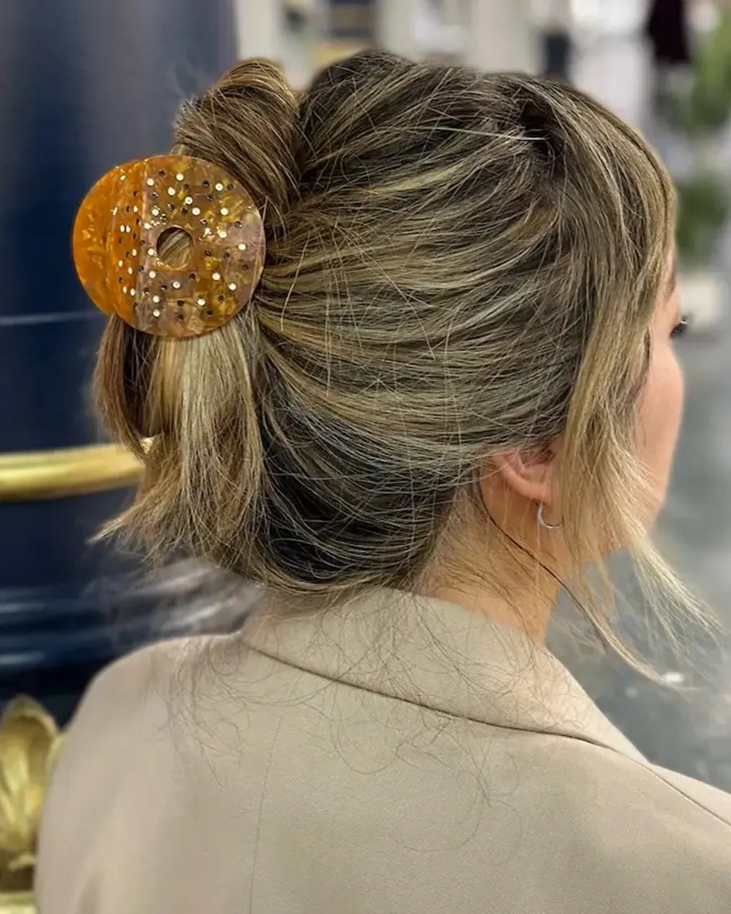 Hand-Painted Everything Bagel Claw Hair Clip sold by ban.do product image thumbnail 2