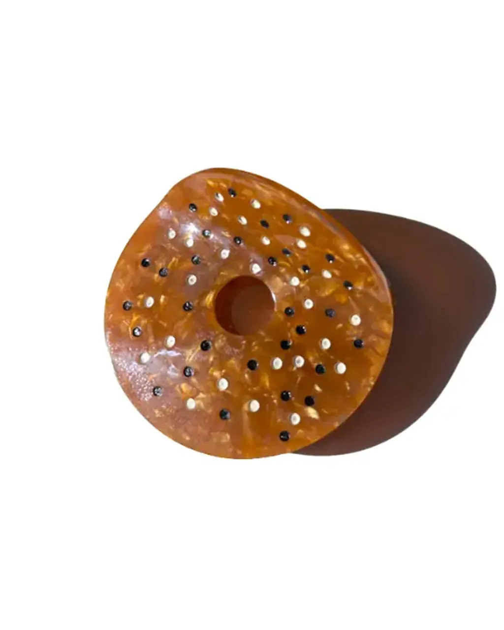 Hand-Painted Everything Bagel Claw Hair Clip sold by ban.do