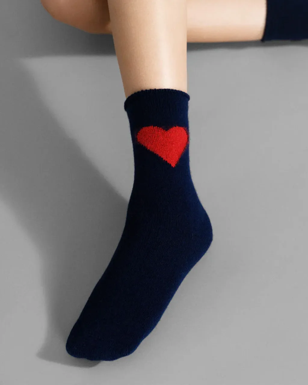 Love Cashmere Crew Socks - Navy sold by ban.do product image thumbnail 2