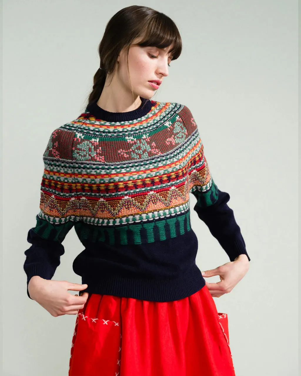 Mabel Fairisle Pullover Sweater sold by ban.do product image thumbnail 4