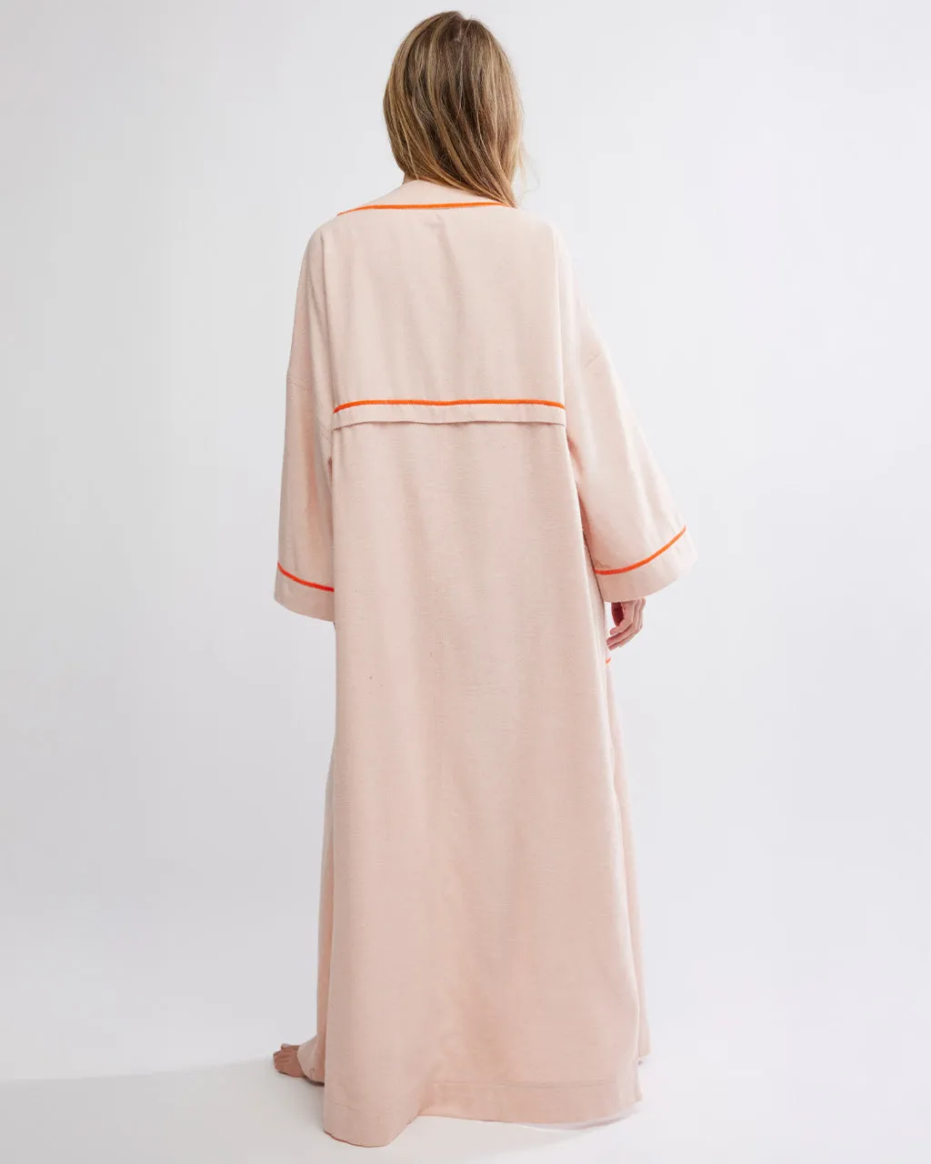 Close To Home Flannel Robe - Neon Peach sold by ban.do product image thumbnail 2
