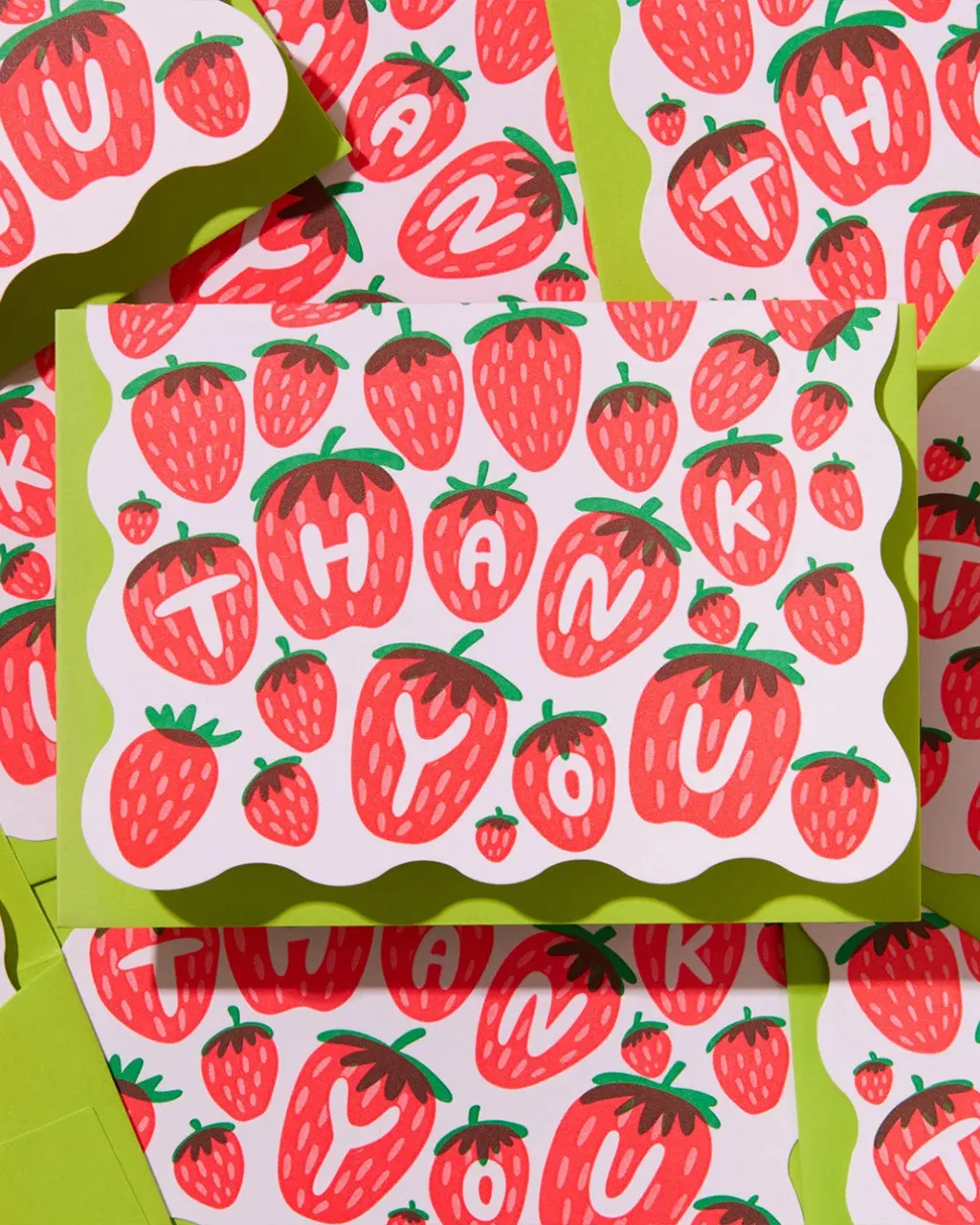 Strawberry Thank You Card Set sold by ban.do