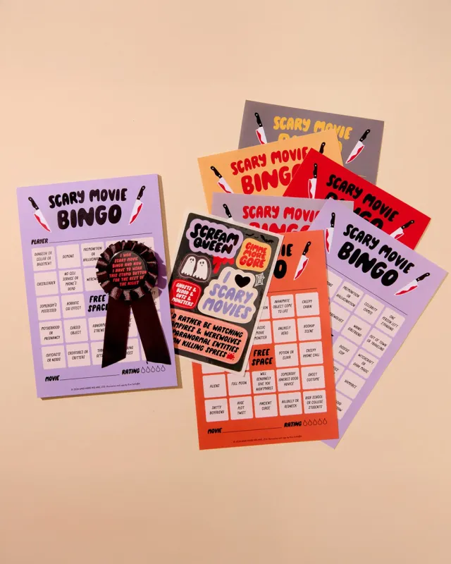 Cheesy Movie Bingo - Scary Movie sold by ban.do