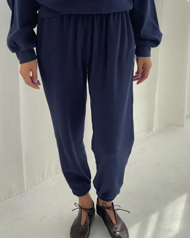 Pointelle Serene Jogger - Navy sold by ban.do