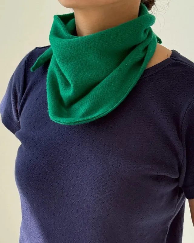 Cashmere Bandana - Kelly Green made by Le Bon Shoppe