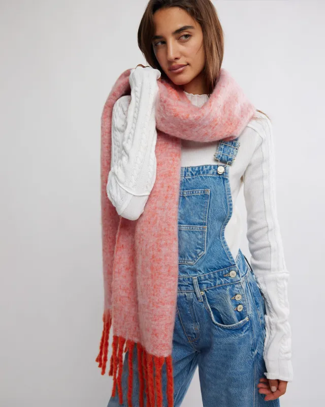 Winter Chill Blanket Scarf - Pink sold by ban.do