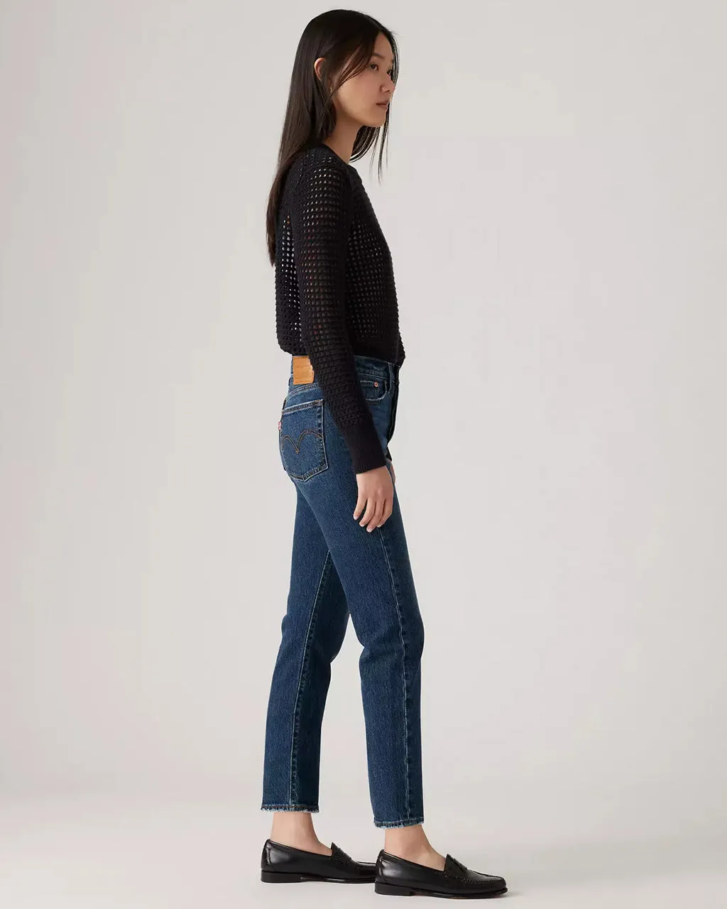 Wedgie Straight Jeans - Indifferent Indigo sold by ban.do product image thumbnail 3