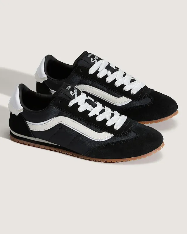 Super Low Pro Sneaker - Black + White Lace sold by ban.do