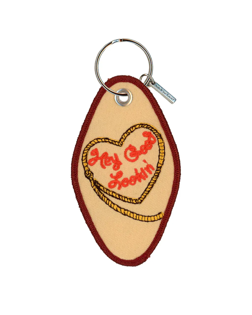 Hey Good Lookin' Embroidered Keychain sold by ban.do product image thumbnail 2