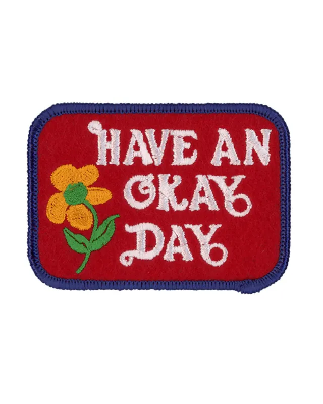 Have An Okay Day Iron On Patch sold by ban.do