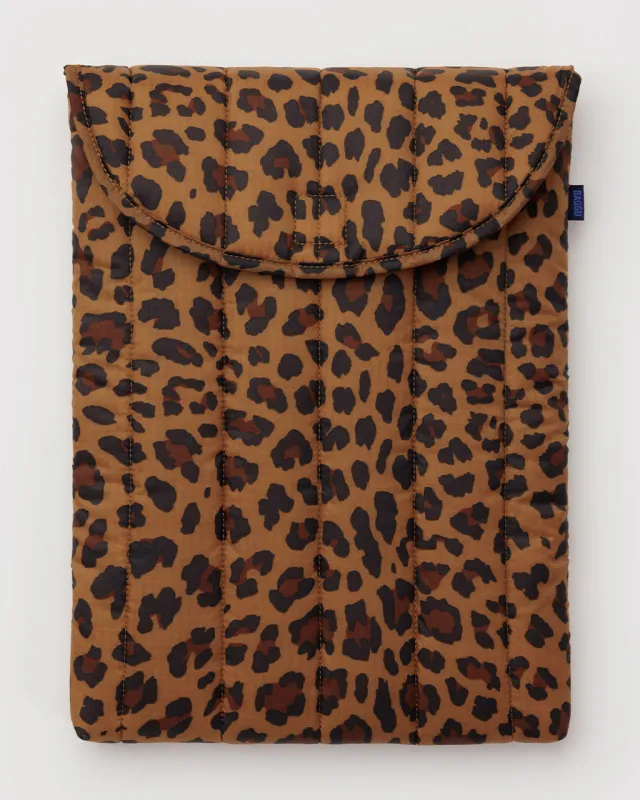 Puffy Laptop Sleeve 16" - Leopard sold by ban.do