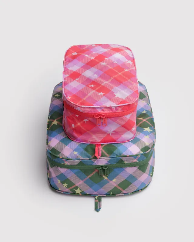 Packing Cube Set - Star Plaid sold by ban.do