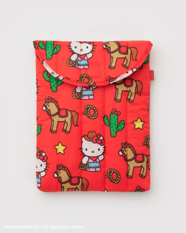Puffy Laptop Sleeve 13" - Hello Kitty Western sold by ban.do