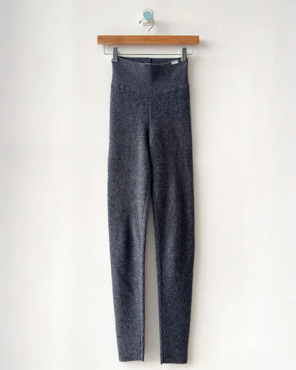 Cashmere Ribbed Leggings - Charcoal sold by ban.do product image thumbnail 2