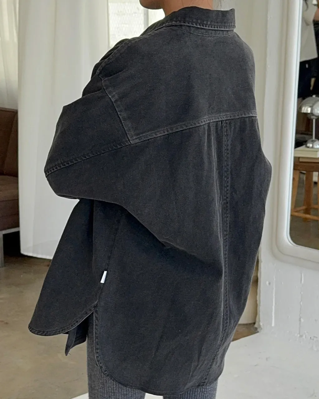 Theo Jacket - Black Denim sold by ban.do product image thumbnail 2