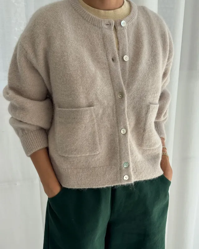 Amélie Alpaca Cardigan - Smoke sold by ban.do