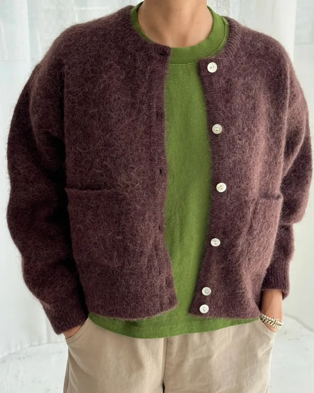 Amélie Alpaca Cardigan - Chocolate sold by ban.do