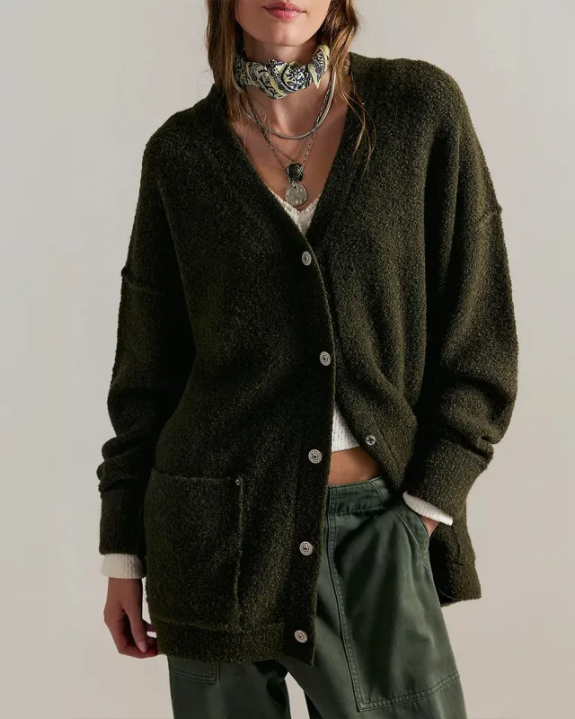 We The Free Blazing Cardi - Dark Green sold by ban.do