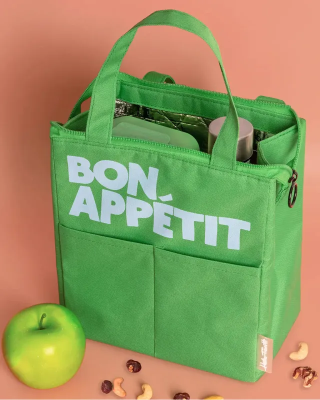 Bon Appétit Isothermic Lunch Bag - Bottle Green sold by ban.do