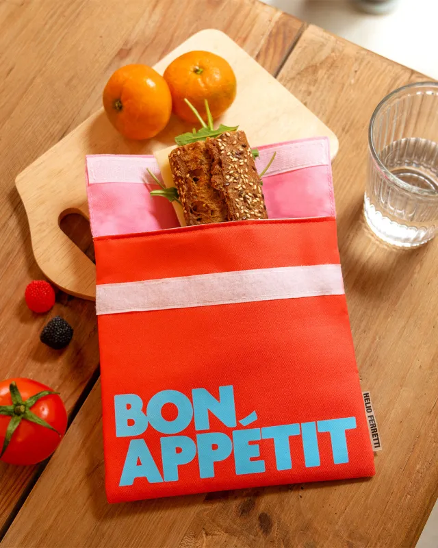 Bon Appétit Snack Bag - Red made by ban.do