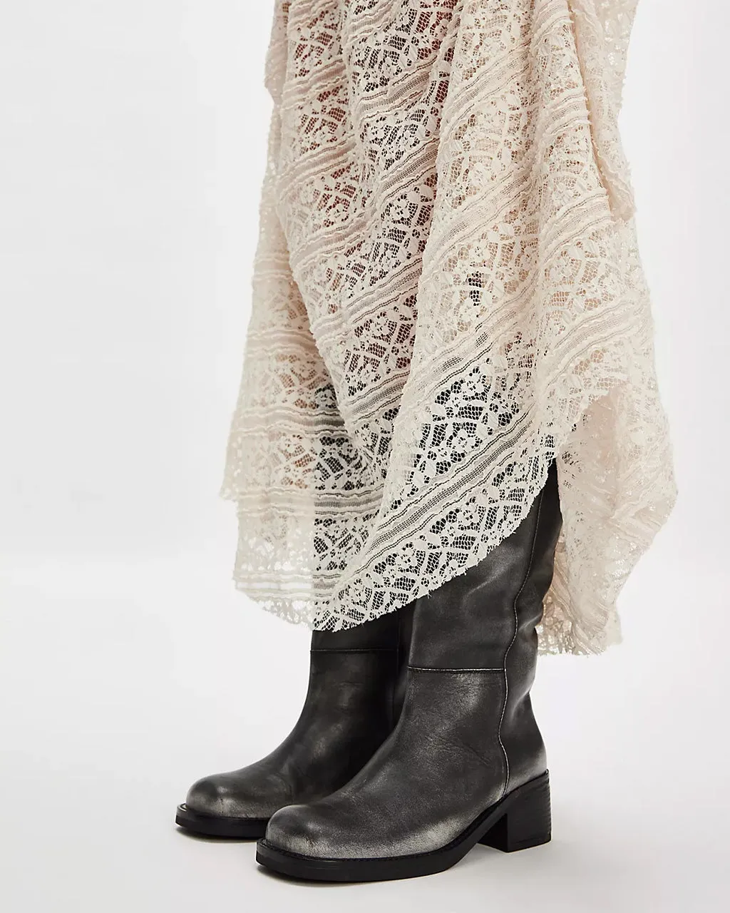 Dana Distressed Pull-On Boot - Black Leather sold by ban.do product image thumbnail 4