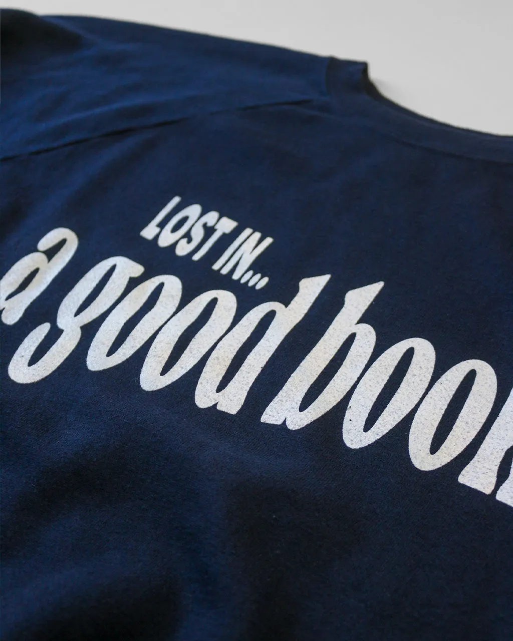 Lost In A Good Book Sweatshirt - Navy sold by ban.do product image thumbnail 2