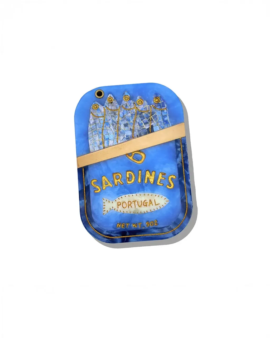 Hand-Painted Sardines Compact Mirror sold by ban.do