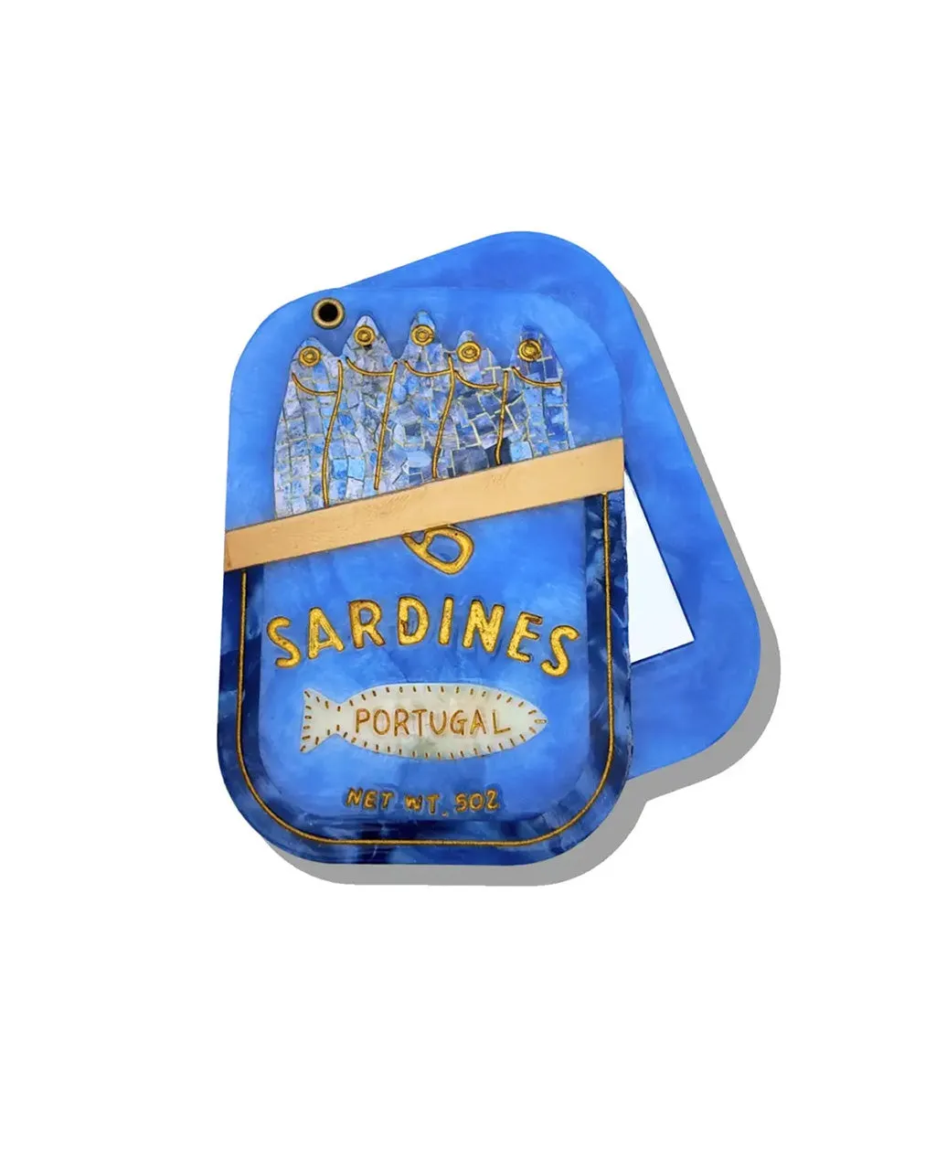 Hand-Painted Sardines Compact Mirror sold by ban.do product image thumbnail 3
