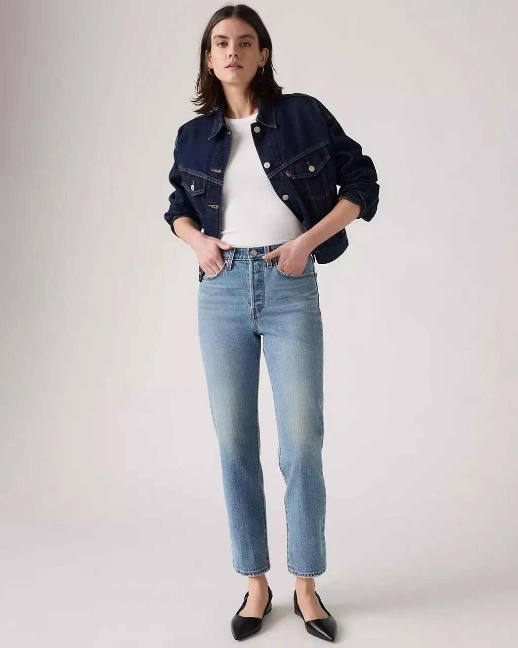 Wedgie Straight Jeans - Invest Access sold by ban.do